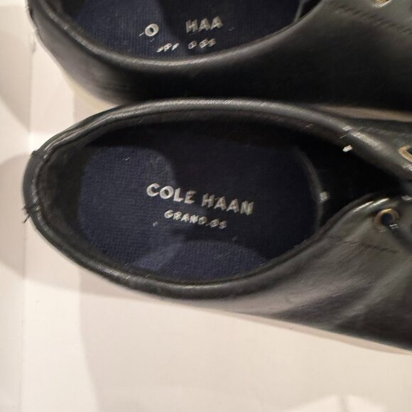 Cole Haan Men’s Grand Crosscourt Shoes Black Leather Sneakers Size 10.5 - Picture 8 of 11